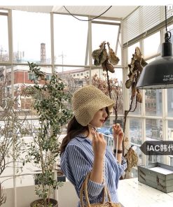 Irregular Lace-Up Raffia Fisherman Hat for Sun Protection - Super Cute French Girl Style, Korean Fashion Trend