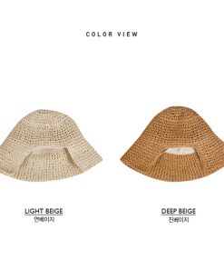 Irregular Lace-Up Raffia Fisherman Hat for Sun Protection - Super Cute French Girl Style, Korean Fashion Trend