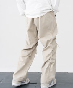 Irregular Pleated Three-Dimensional Cut Casual Pants - Loose Sporty Trendy Long Trousers for Effortless Style