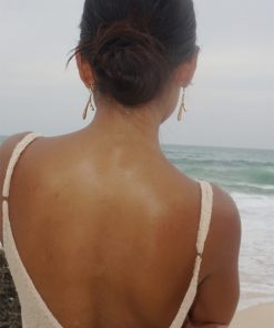 Irregular Rattan Pearl Earrings for Women - Vacation Style Light Luxury Ear Studs with Two Wearing Methods