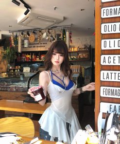 Irregular Sheer Camisole Top for Summer - Sexy Waist-Cinching Cloud Floating Dream Style for Hot Girls