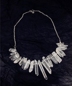 Irregular Texture Natural Stone Long Bar Geometric Necklace - Internet Celebrity Style Clavicle Chain Pendant Accessory