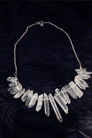 Irregular Texture Natural Stone Long Bar Geometric Necklace - Internet Celebrity Style Clavicle Chain Pendant Accessory