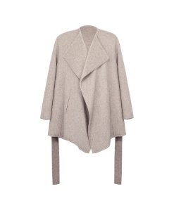 Irregular Woolen Lapel Short Coat for Women - Double-Sided Autumn Winter Jacket in Trendy Temperament Style