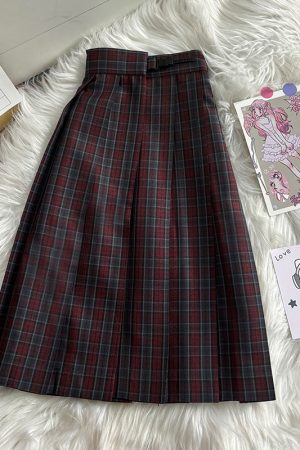 Japanese School Style Mid-Length Blazer with Pleated Skirt Set - Women's Pudding Bear Inspired JK Uniform for Early Autumn