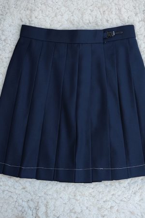 Japanese School Style Mid-Length Blazer with Pleated Skirt Set - Women's Pudding Bear Inspired JK Uniform for Early Autumn