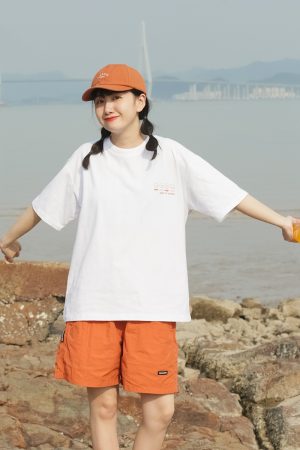 Japanese-Style Candy Color City Boy Summer Loose Casual Quick-Dry Five-Point Beach Shorts for Men and Women