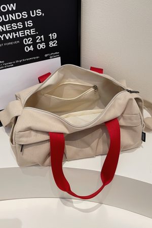 Japanese-Style Canvas Tote Bag for Women - 2025 New Fashion Simple Commuting Shoulder & Crossbody Bag
