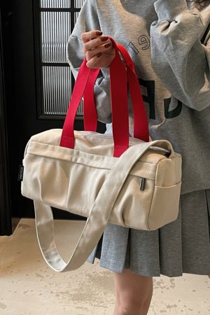 Japanese-Style Canvas Tote Bag for Women - 2025 New Fashion Simple Commuting Shoulder & Crossbody Bag