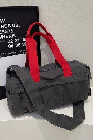 Japanese-Style Canvas Tote Bag for Women - 2025 New Fashion Simple Commuting Shoulder & Crossbody Bag