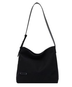 Japanese Style Canvas Tote Bag for Women - Minimalist Crossbody Shoulder Bag, Large Capacity, Trendy Casual Shopping Bag