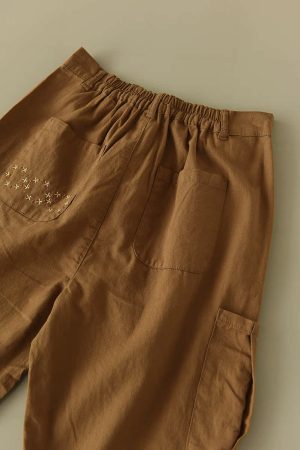 Japanese Style Cotton Linen Work Pants - Comfortable, Lightweight Trousers for Effortless Everyday Wear