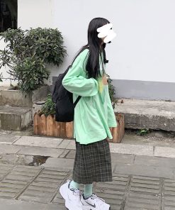 Japanese Style Creative Print Loose Long Sleeve T-shirt for Spring Summer - Trendy Unisex Base Layer Fashion Essential