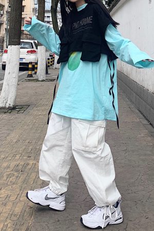 Japanese Style Creative Print Loose Long Sleeve T-shirt for Spring Summer - Trendy Unisex Base Layer Fashion Essential