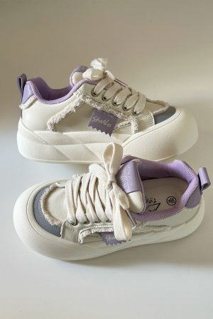 Japanese-Style Cute Big-Headed Bread Shoes for Women - 2025 Spring Versatile Thick-Soled Height-Increasing White Sneakers