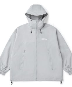 Japanese Style Hooded Windbreaker Jacket for Men and Women, Embroidered Loose-Fit Cardigan for Spring and Autumn, Urban Aesthetic