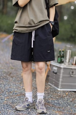 Japanese-Style Lightweight Breathable Quick-Dry Five-Point Beach Shorts for Men and Women - Summer City Boy Trend