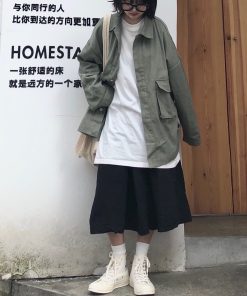 Japanese Style Loose Work Jacket - Versatile Women's Casual Jacket for Students - Trendy Forest Girl Fashion
