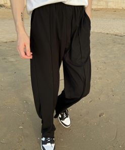 Japanese-Style Minimalist Straight Loose Long Pants for Men - Summer Lightweight Versatile Casual Trousers