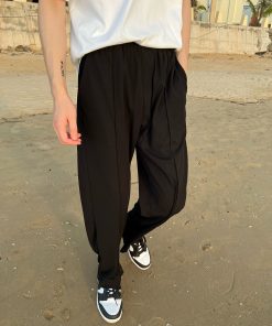 Japanese-Style Minimalist Straight Loose Long Pants for Men - Summer Lightweight Versatile Casual Trousers