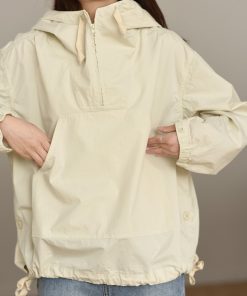 Japanese-Style Oversized Hooded Trench Coat - Lightweight Mountain-Style Outdoor Jacket for Trendy Fashion