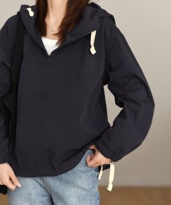 Japanese-Style Oversized Hooded Trench Coat - Lightweight Mountain-Style Outdoor Jacket for Trendy Fashion