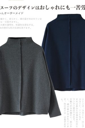 Japanese-Style Pearl Cotton Pullover Sweatshirt Dress - Slimming Half-High Collar, Loose Fit, Youthful Fashion for a Chic Look