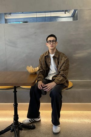 Japanese-Style Retro Plaid Workwear Shirt Jacket for Men and Women - Thick Long Sleeve, Minimalist Casual, Autumn Winter College Trend
