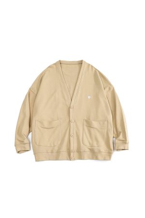 Japanese-Style Retro Solid Color V-Neck Cardigan Sweater for Men & Women - Casual Knitted Jacket, Autumn City Boy Aesthetic