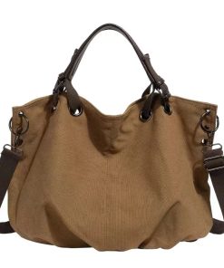 Japanese-Style Retro Workwear Canvas Bag - Trendy Large-Capacity Multifunctional Crossbody Tote for Men and Women, 2025 Fashion