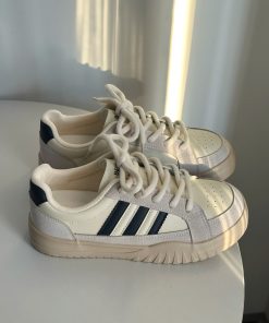 Japanese-Style Thick-Soled Casual Skate Shoes for Spring 2025 - Versatile Little White Sneakers