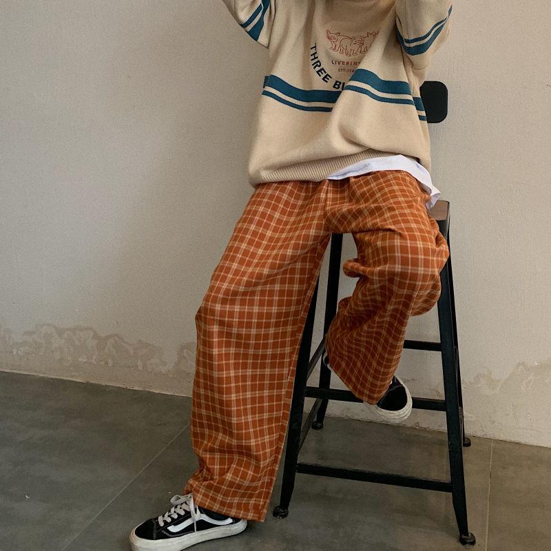 Jean Under Dress, Cute Outfits Warm Weather - Elasticated Waist Checkered Sweatpants Jean Under Dress, Cute Outfits Warm Weather - Elasticated Waist Checkered Sweatpants