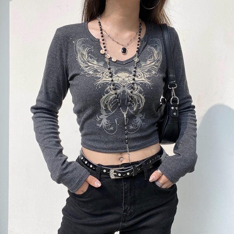 Jeans And Denim, Nyc Winter Fits - Fairy Grunge Butterfly Crop Top Jeans And Denim, Nyc Winter Fits - Fairy Grunge Butterfly Crop Top