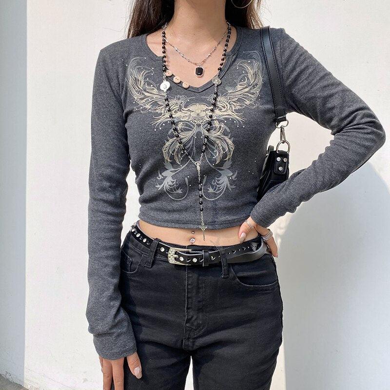 Jeans And Denim, Nyc Winter Fits - Fairy Grunge Butterfly Crop Top Jeans And Denim, Nyc Winter Fits - Fairy Grunge Butterfly Crop Top