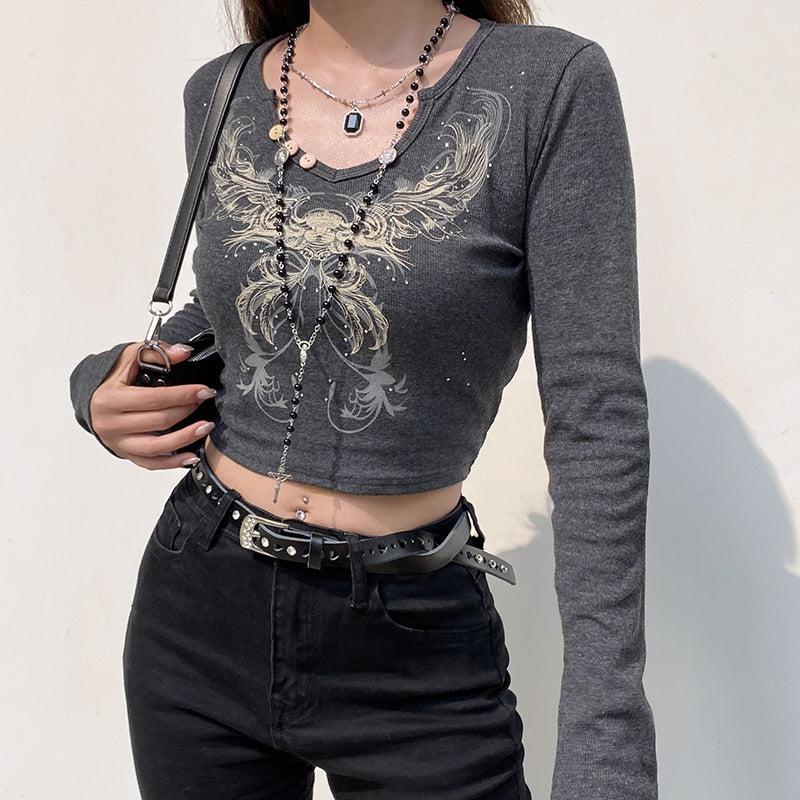Jeans And Denim, Nyc Winter Fits - Fairy Grunge Butterfly Crop Top Jeans And Denim, Nyc Winter Fits - Fairy Grunge Butterfly Crop Top