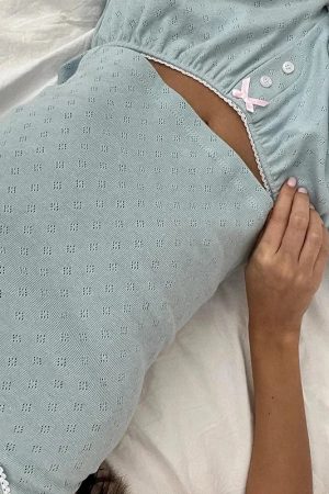 Jeans Top Aesthetic, Chic Shirts - Pointelle Two Piece Pajama Set