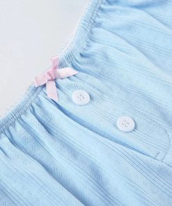 Jeans Top Aesthetic, Chic Shirts - Pointelle Two Piece Pajama Set