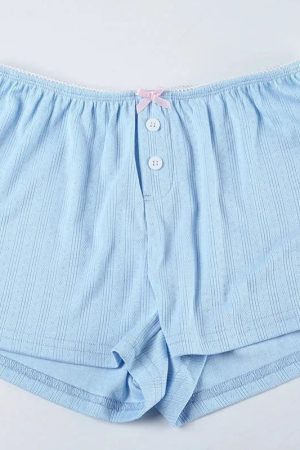 Jeans Top Aesthetic, Chic Shirts - Pointelle Two Piece Pajama Set