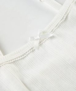 Jeans Top Aesthetic, Chic Shirts - Pointelle Two Piece Pajama Set