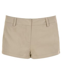 Khaki Low-Waist Casual Shorts for Women - American Vintage Style, Versatile Summer Hot Pants for Workwear and Everyday Wear