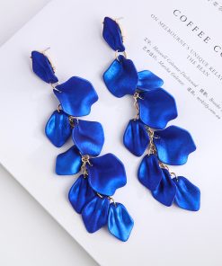 Klein Blue Long Tassel Earrings - 2025 High-End Light Luxury Performance Accessories for Elegant Style