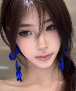 Klein Blue Long Tassel Earrings - 2025 High-End Light Luxury Performance Accessories for Elegant Style