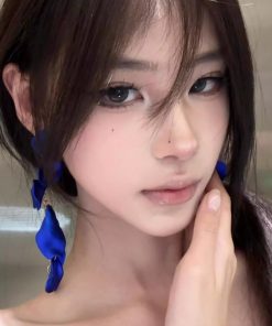 Klein Blue Long Tassel Earrings - 2025 High-End Light Luxury Performance Accessories for Elegant Style