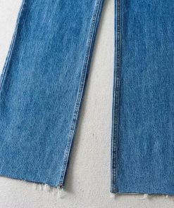 Knee High Boot Outfit Ideas, Kpop Idol Fashion Female Casual - High Waist Casual Washed Jeans