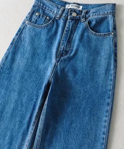 Knee High Boot Outfit Ideas, Kpop Idol Fashion Female Casual - High Waist Casual Washed Jeans