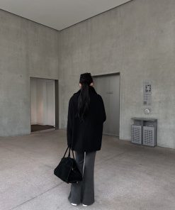 Knitted Flared Casual Pants for Women, Luxe Wool Blend, High-End Feel, Chic Knit Trousers, Stylish Everyday Wear