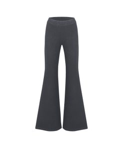 Knitted Flared Casual Pants for Women, Luxe Wool Blend, High-End Feel, Chic Knit Trousers, Stylish Everyday Wear