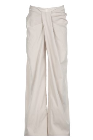 Knotted Low-Waist Black Wide-Leg Casual Pants - Minimalist Solid Color Slim Straight Trousers for Summer Style