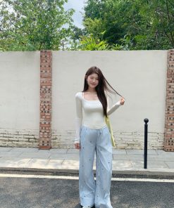 Korean Chic Long Sleeve Knitted Sun Protection Cardigan and Cami Two-Piece Set for Women - Summer Style Essential