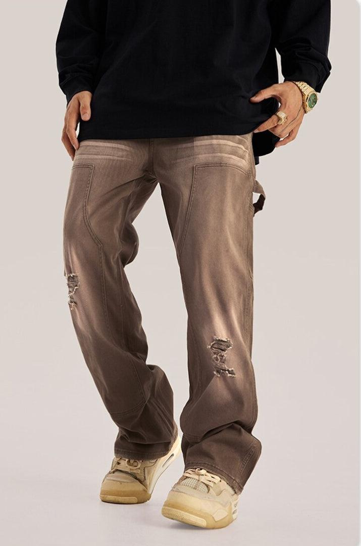 Korean Cute Outfits Skirts, Minimalist Feminine Outfits - Mid Rise Washed Distressed Jeans Korean Cute Outfits Skirts, Minimalist Feminine Outfits - Mid Rise Washed Distressed Jeans